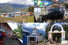 Lukla To Namche Bazaar 11 Lukla After Walking Down The Street Past The Kani, Lukla Ends At The Arch To Pasang Lhamu